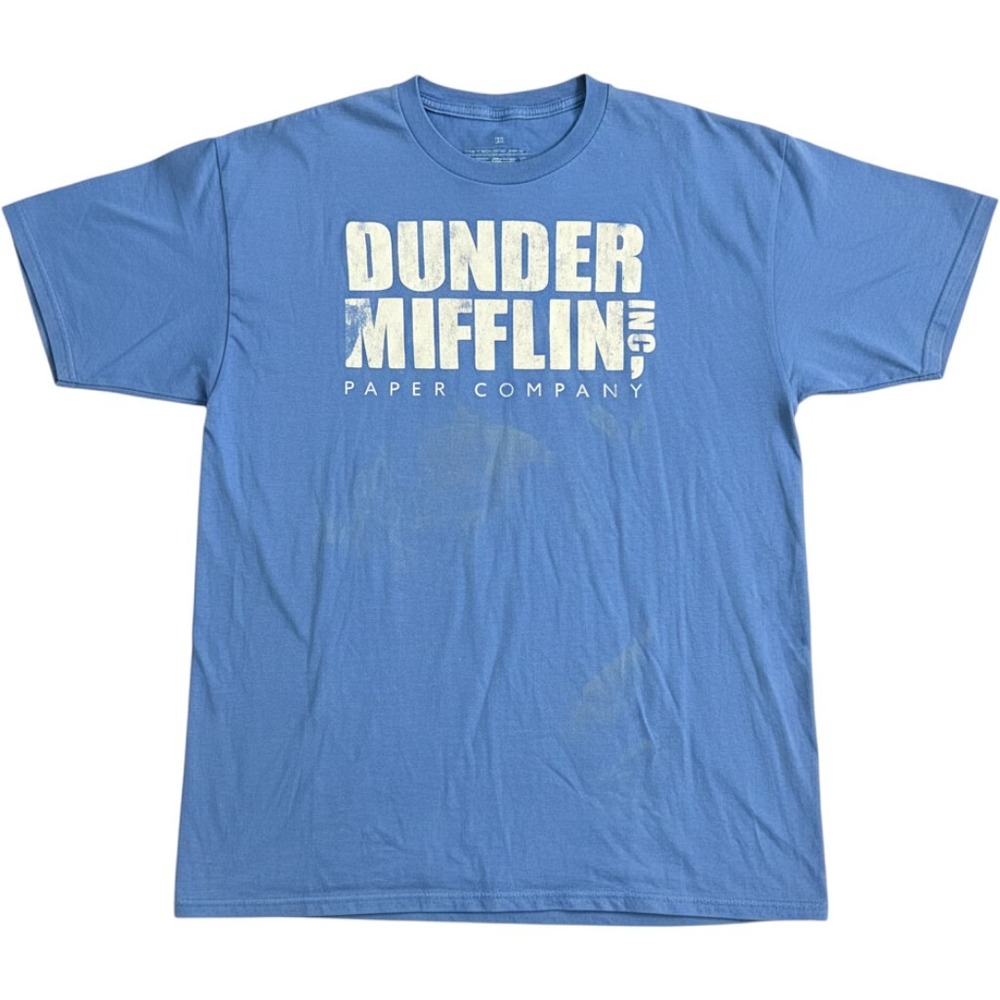 The Office Dunder Mifflin T-Shirt Mens 2X Blue Ripple Junction Graphic Tee